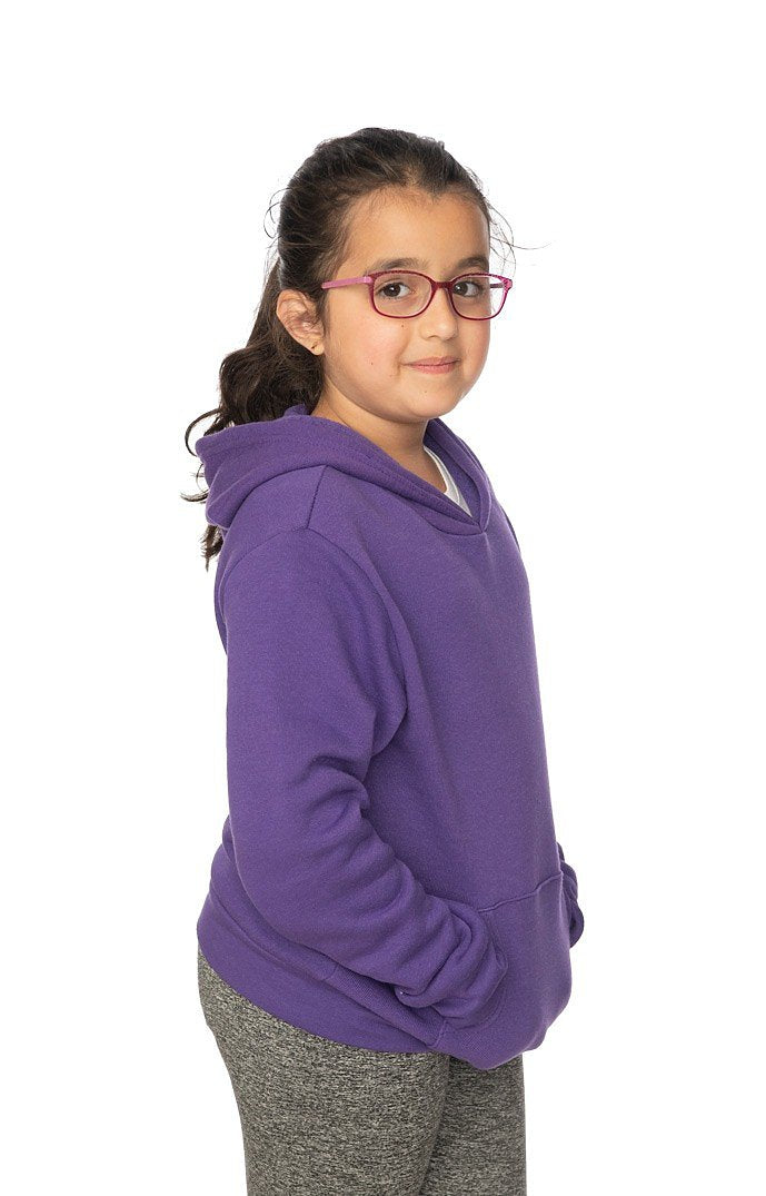 Royal Apparel 3229 Youth Fashion Fleece Pullover Hoodie - Purple
