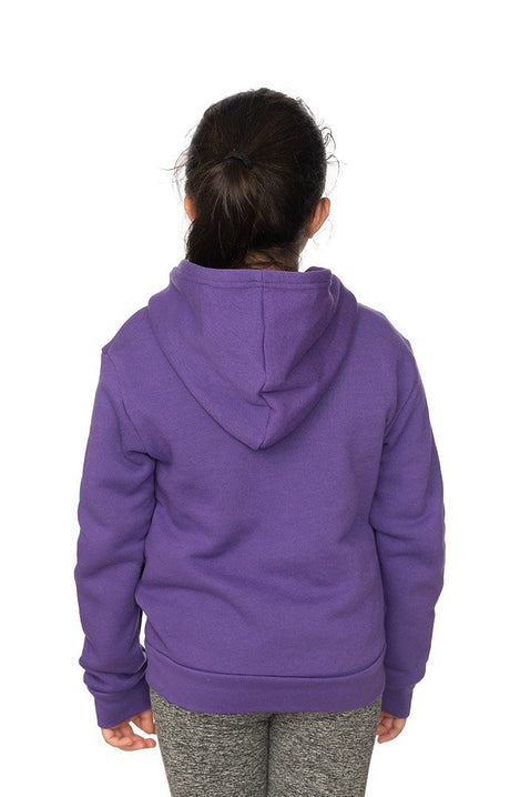 Royal Apparel 3229 Youth Fashion Fleece Pullover Hoodie - Purple