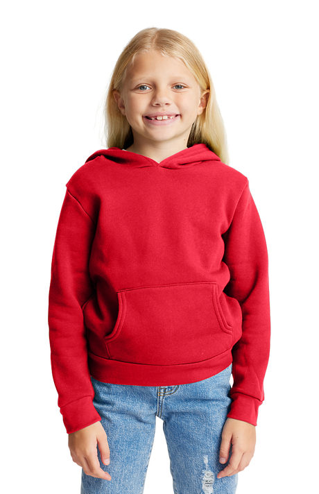 Royal Apparel 3229 Youth Fashion Fleece Pullover Hoodie - Red