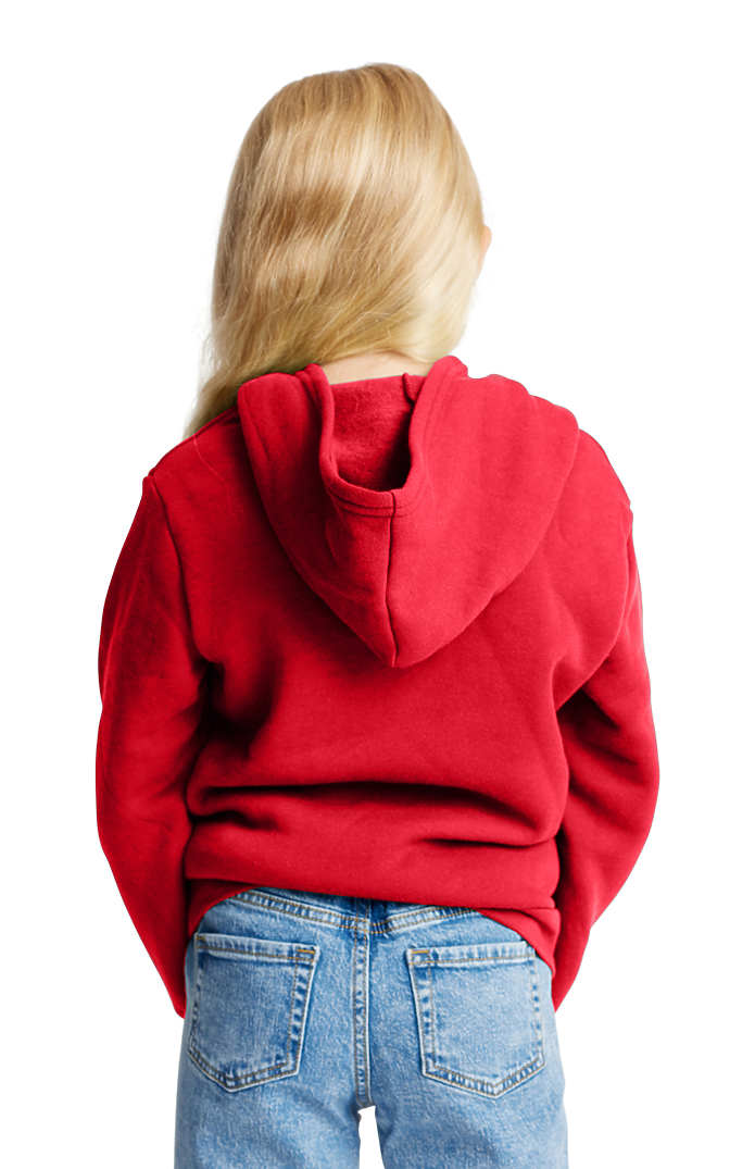 Royal Apparel 3229 Youth Fashion Fleece Pullover Hoodie - Red