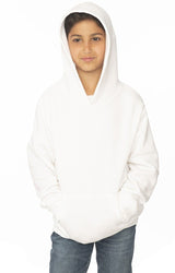 Royal Apparel 3229 Youth Fashion Fleece Pullover Hoodie - White