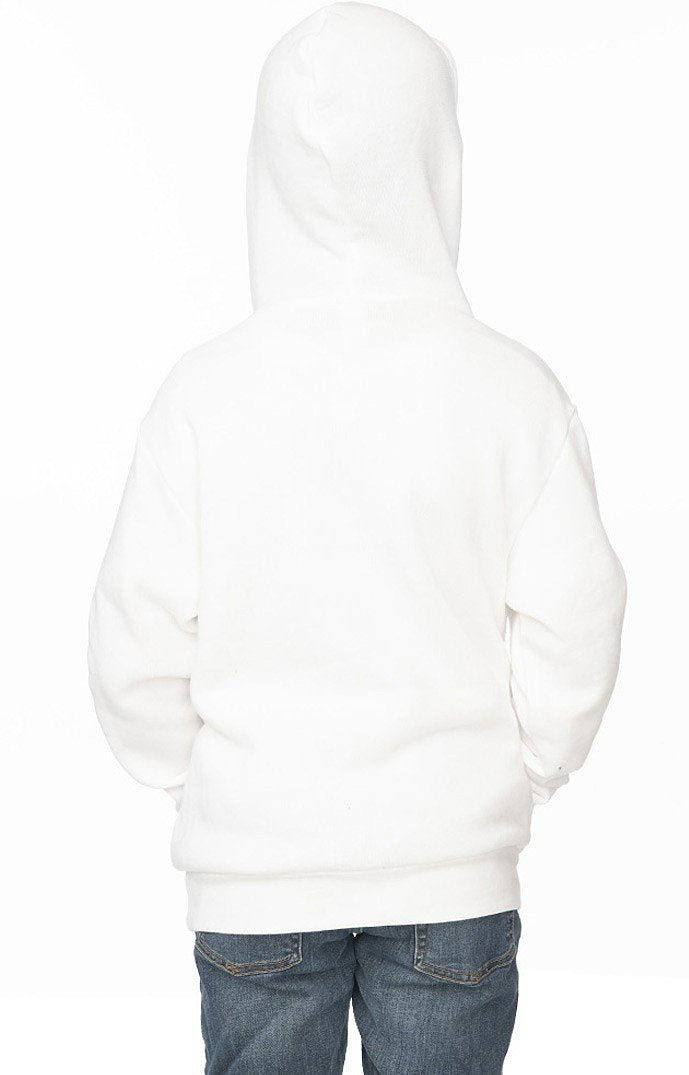 Royal Apparel 3229 Youth Fashion Fleece Pullover Hoodie - White