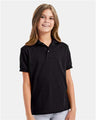 Hanes 054Y Youth EcoSmart Jersey Polo