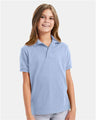 Hanes 054Y Youth EcoSmart Jersey Polo