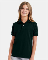 Hanes Youth EcoSmart® Jersey Polo - Hanes 054Y