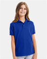 Hanes 054Y Youth EcoSmart Jersey Polo