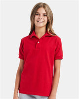 Hanes 054Y Youth EcoSmart Jersey Polo