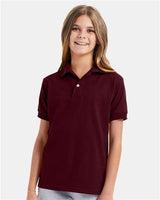 Hanes Youth EcoSmart® Jersey Polo - Hanes 054Y
