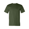 Bayside Unisex USA-Made Heavyweight T-Shirt - Army - Bayside 5100 Bayside Army S