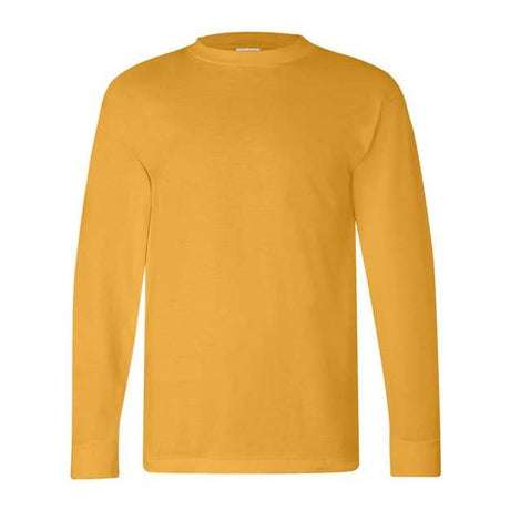 Bayside Unisex USA-Made Long Sleeve T-Shirt - Gold - Bayside 6100 Bayside Gold S