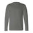 Bayside Unisex USA-Made Long Sleeve T-Shirt - Charcoal - Bayside 6100 Bayside Charcoal S