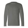 Bayside Unisex USA-Made Long Sleeve T-Shirt - Charcoal - Bayside 6100 Bayside Charcoal S