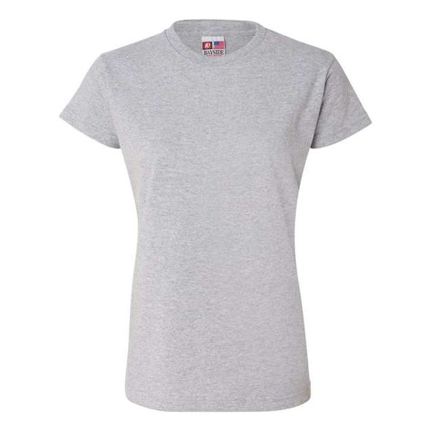 Bayside Women's USA-Made T-Shirt - Bayside 3325 Bayside Dark Ash XS