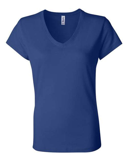 BELLA + CANVAS Women’s Jersey V-Neck Tee - BELLA + CANVAS 6005 BELLA + CANVAS True Royal S