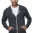 Royal Apparel 32550 Unisex eco Triblend Jersey Full Zip Hoodie - Eco Tri Charcoal