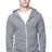 Royal Apparel 32550 Unisex eco Triblend Jersey Full Zip Hoodie - Eco Tri Grey