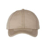 Valucap Bio-Washed Classic Dad Hat - Valucap VC300A Valucap Khaki/ Brown Stitch Adjustable