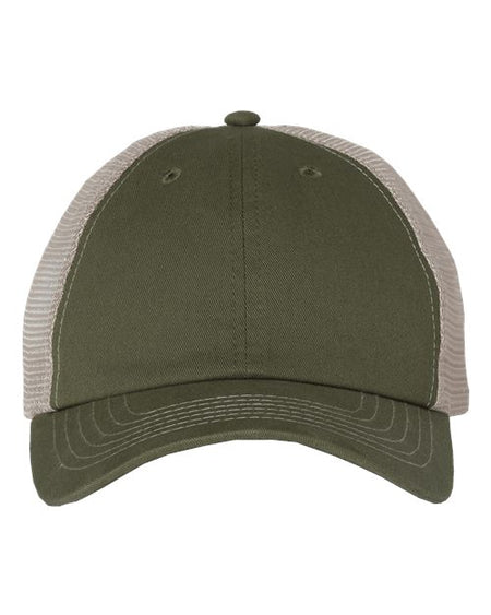 Valucap Contrast-Stitch Mesh-Back Cap - Valucap 3100 Valucap Olive/ Khaki Adjustable