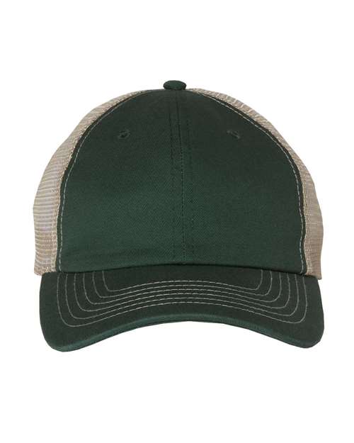 Valucap Contrast-Stitch Mesh-Back Cap - Valucap 3100 Valucap Forest/ Khaki Adjustable