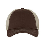 Valucap Contrast-Stitch Mesh-Back Cap - Valucap 3100 Valucap Brown/ Stone Adjustable