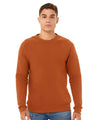 Bella + Canvas 3901 Unisex Sponge Fleece Raglan Crewneck Sweatshirt