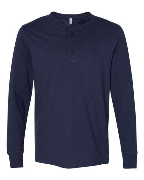 BELLA + CANVAS Men's Jersey Henley - BELLA + CANVAS 3150
