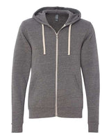 Bella + Canvas 3909 Unisex Triblend Sponge Fleece Full-Zip Hoodie Sweatshirt