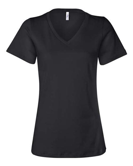 BELLA + CANVAS Women’s Relaxed Jersey V-Neck Tee - BELLA + CANVAS 6405 BELLA + CANVAS Black S