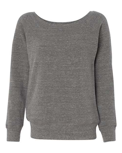 BELLA + CANVAS Women’s Sponge Fleece Wide Neck Sweatshirt - BELLA + CANVAS 7501 BELLA + CANVAS Grey Triblend S