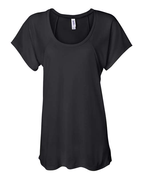 BELLA + CANVAS Women’s Flowy Raglan Tee - BELLA + CANVAS 8801 BELLA + CANVAS Black S