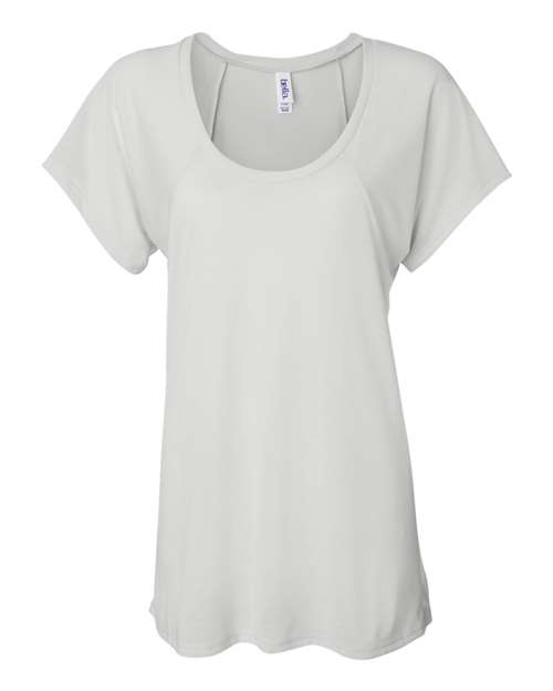 BELLA + CANVAS Women’s Flowy Raglan Tee - BELLA + CANVAS 8801 BELLA + CANVAS White S