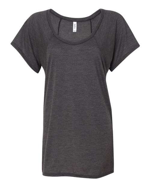 BELLA + CANVAS Women’s Flowy Raglan Tee - BELLA + CANVAS 8801 BELLA + CANVAS Dark Grey Heather S