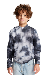 Royal Apparel 3299CTD Youth Fleece Cloud Tie Dye Pullover Hoodie - Phantom