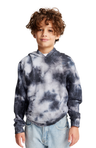 Royal Apparel 3299CTD Youth Fleece Cloud Tie Dye Pullover Hoodie - Phantom