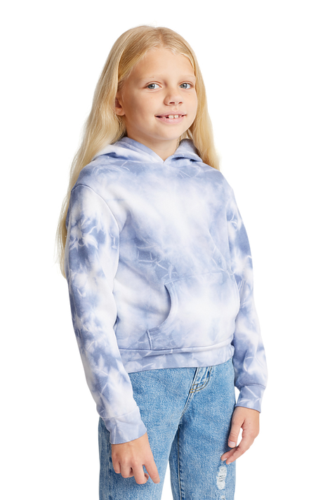 Royal Apparel 3299CTD Youth Fleece Cloud Tie Dye Pullover Hoodie - Infinity