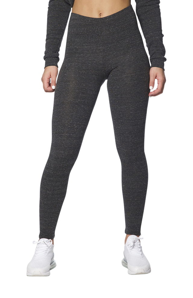 Royal Apparel 33007 Women's eco Triblend Spandex Jersey Leggings - Eco Tri Charcoal