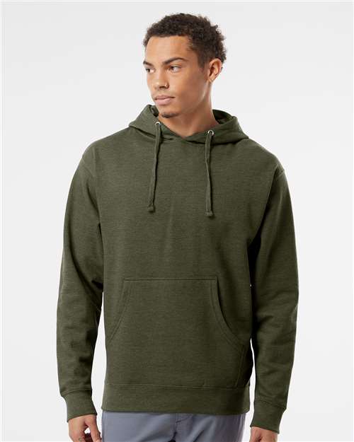 Independent Trading Co. Midweight Hooded Sweatshirt - Army Heather - Independent Trading Co. SS4500 Independent Trading Co.