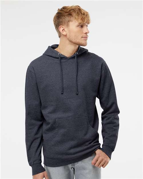 Independent Trading Co. Midweight Hooded Sweatshirt - Classic Navy Heather - Independent Trading Co. SS4500 Independent Trading Co.