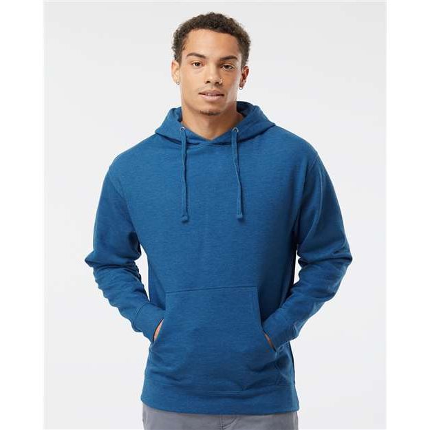 Independent Trading Co. Midweight Hooded Sweatshirt - Royal Heather - Independent Trading Co. SS4500 Independent Trading Co. Royal Heather XS