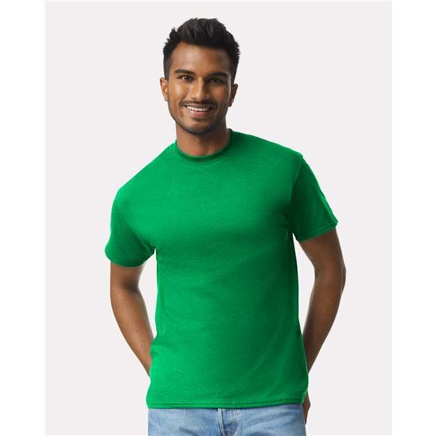 Gildan Men's Ultra Cotton T-Shirt – Soft, Heavyweight Tee In Irish Green, Size X-Large - View #5
