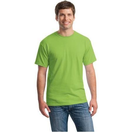 Mens Heavy Cotton 100% Cotton T-Shirt Joe's USA Small Kiwi