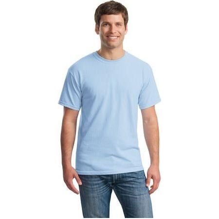 Mens Heavy Cotton 100% Cotton T-Shirt Joe's USA Small Light Blue