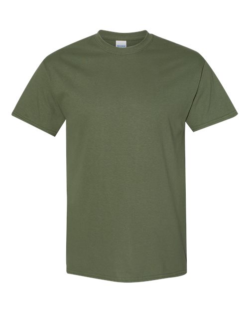 Gildan Heavy Cotton™ Youth T-Shirt - Military Green - Gildan 5000B Gildan Military Green XS