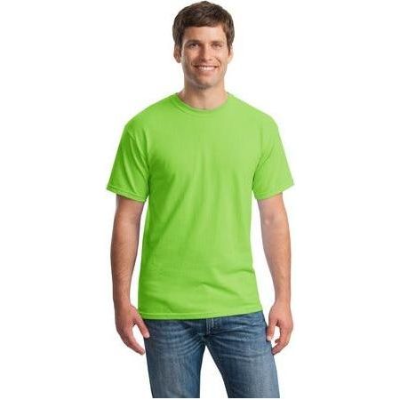 Mens Heavy Cotton 100% Cotton T-Shirt Joe's USA Small Lime