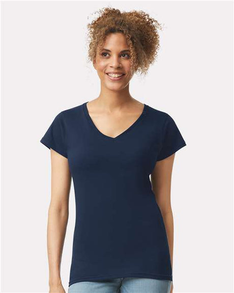 Gildan 64V00L Women's Softstyle V-Neck T-Shirt