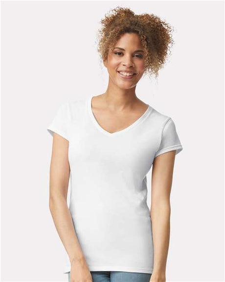 Gildan 64V00L Women's Softstyle V-Neck T-Shirt
