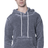 Royal Apparel 3355BO Unisex Burnout Pullover Hoody - Grey