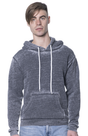 Royal Apparel 3355BO Unisex Burnout Pullover Hoody - Grey