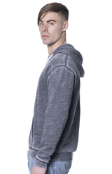 Royal Apparel 3355BO Unisex Burnout Pullover Hoody - Grey