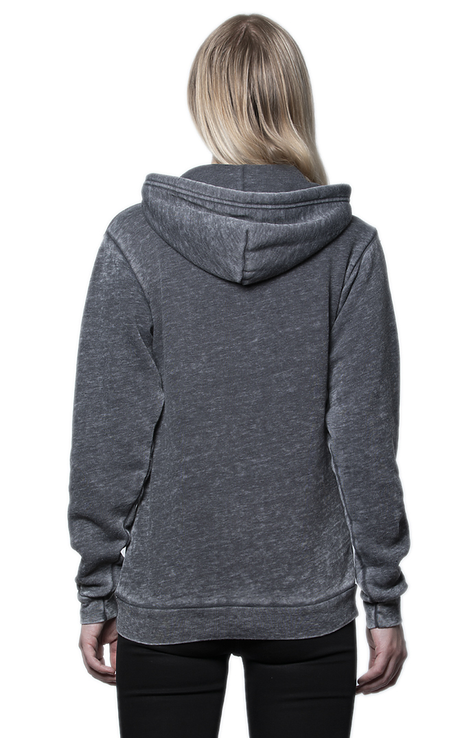 Royal Apparel 3355BO Unisex Burnout Pullover Hoody - Grey